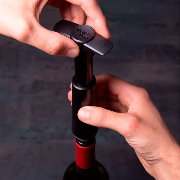 Bomba y Tapón de Vacío para Vino Vacu Vin