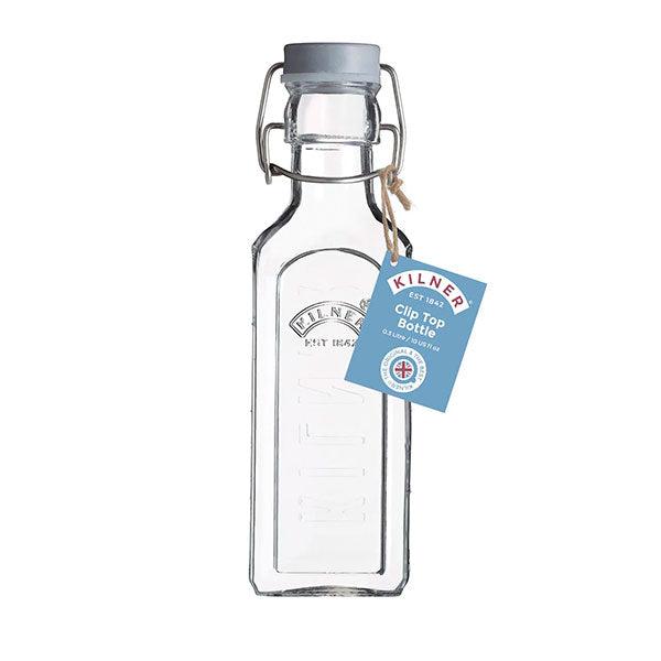 Botella Tapa Gris con Cierre Clip 0.3 Lts Kilner