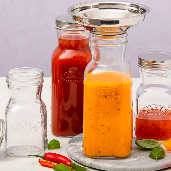 Botella Jugo y Salsa 1 Lt Kilner