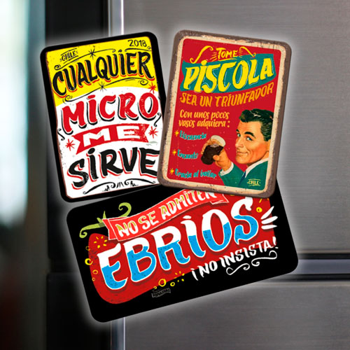 Pack Stickers Magnéticos Piscola & Risas