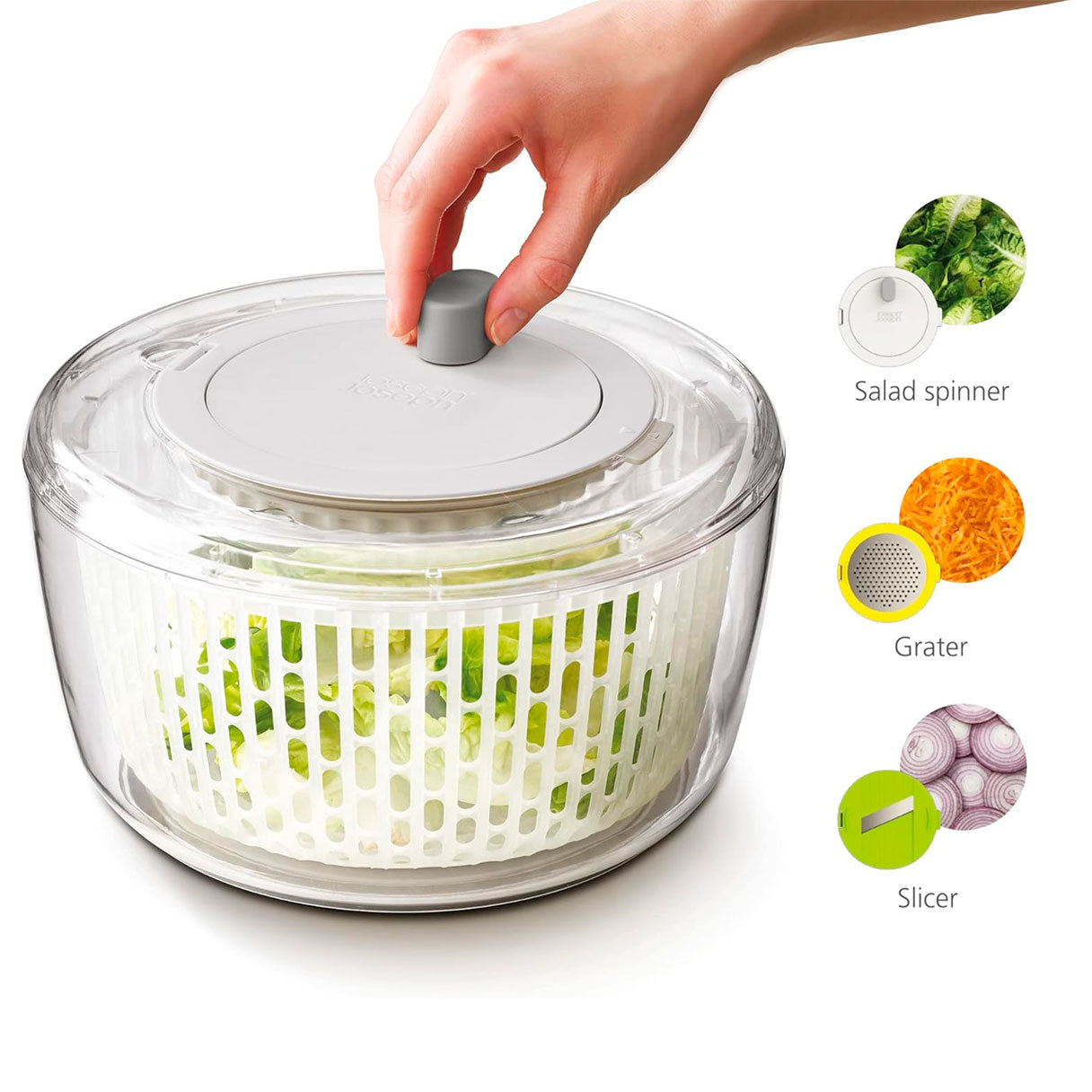 Set Preparación de Ensaladas 3 en Uno Joseph Joseph