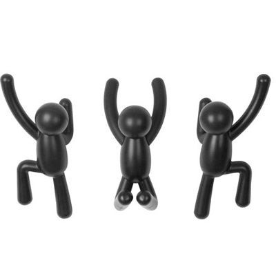 Colgadores Buddy negro Umbra