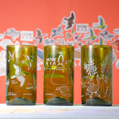 Set Vasos Animales Chilenos Mawka