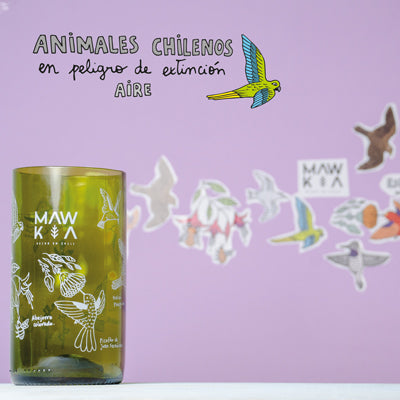Set Vasos Animales Chilenos Mawka