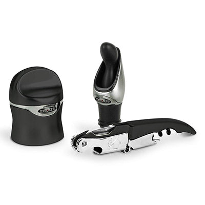 Set 3 accesorios para vino Zippity Metrokane