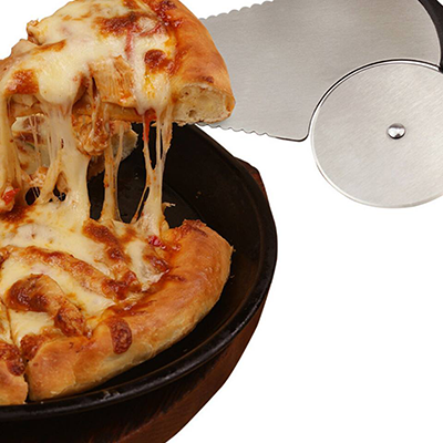 Rebanador y espátula para pizzas