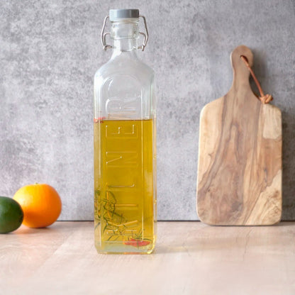 Botella Tapa Gris con Cierre Clip 1 Lts Kilner