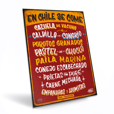 Cartel "En Chile Se Come..."