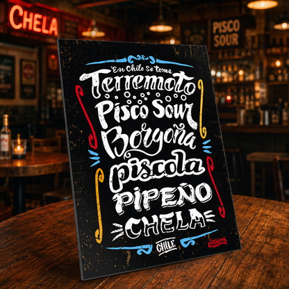 Cartel "En Chile se toma"