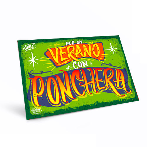 Cartel "Por Un Verano Con Ponchera"