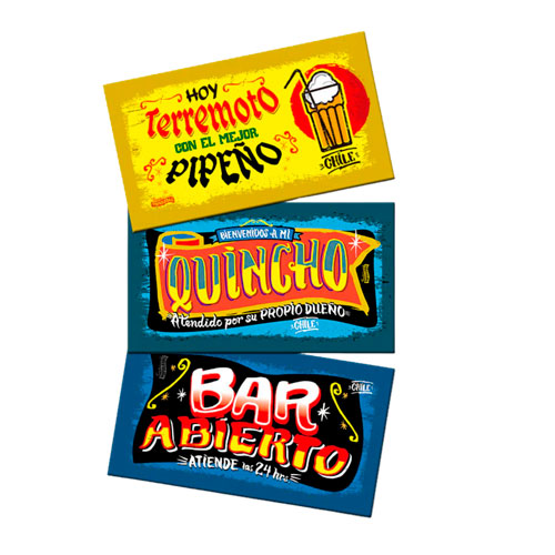 Pack Stickers Magnéticos Quincho & Bar