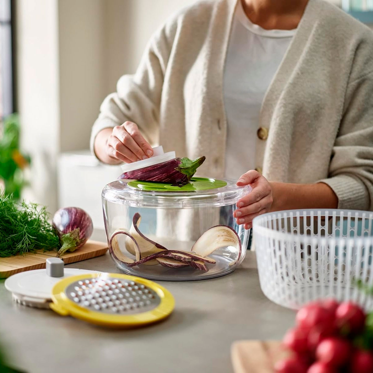 Set Preparación de Ensaladas 3 en Uno Joseph Joseph