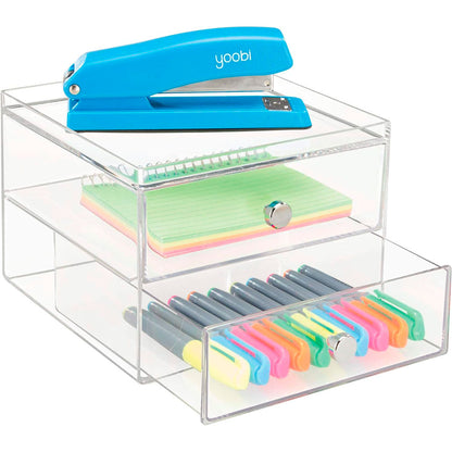 Organizador Acrílico 2 Cajones Interdesign