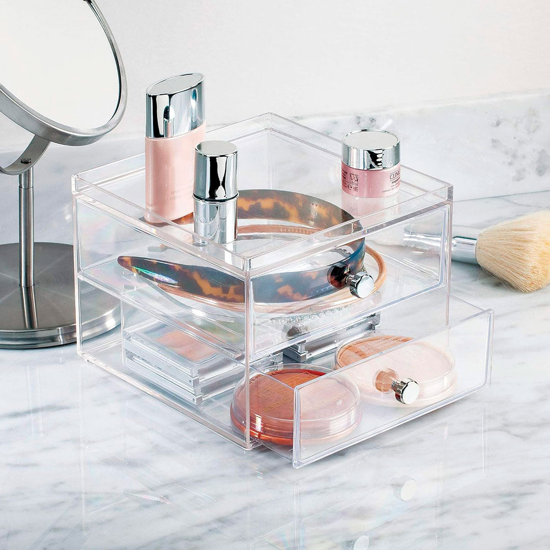 Organizador Acrílico 2 Cajones Interdesign