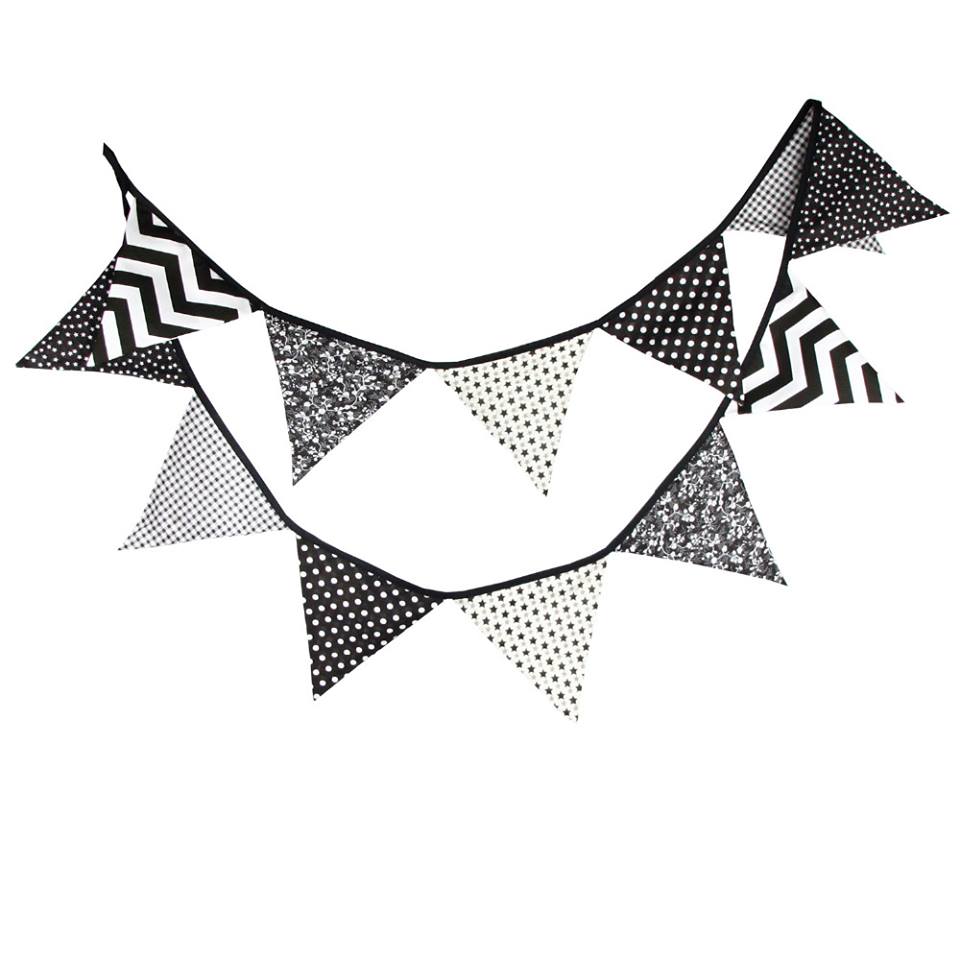 Banderines Blanco/Negro