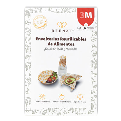 Envoltorios Reutilizables Beenat Pack M