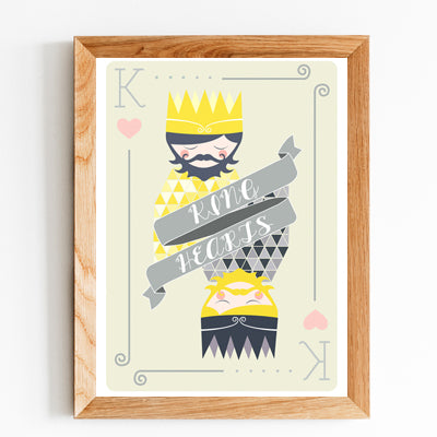 Cuadro decorativo "King of Hearts".