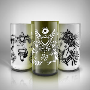 Set Vasos Corazón de Galgo Mawka