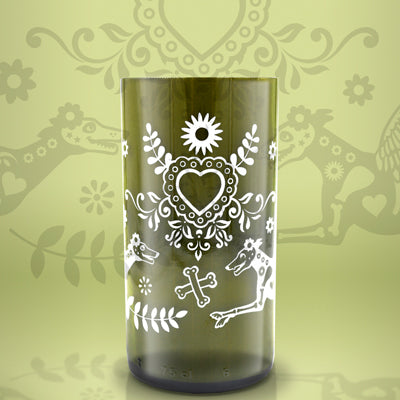 Set Vasos Corazón de Galgo Mawka