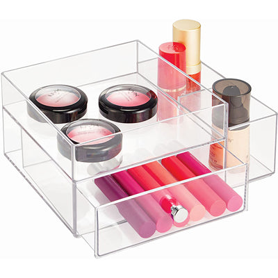 Organizador de Cosméticos con Cajón Clear Interdesign