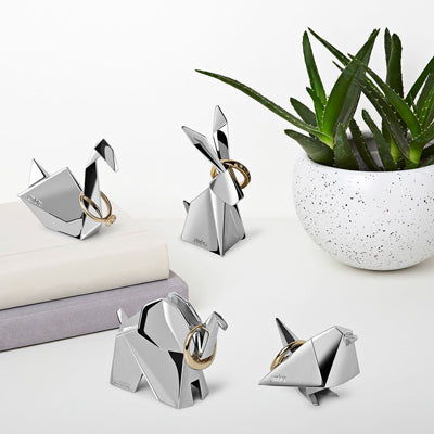 Set 4 Soportes para Anillos Origami Umbra