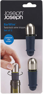 Set 2 Tapones Vino Twist Lock Joseph Joseph