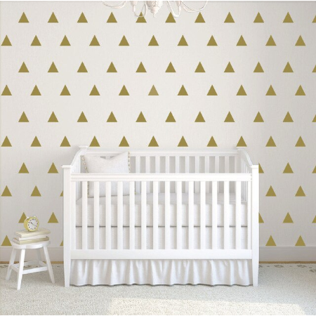 Wall Sticker Triángulos Dorados